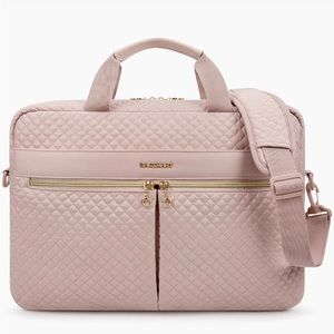 17.3 Inch Laptop Briefcase Pink Bagsmart